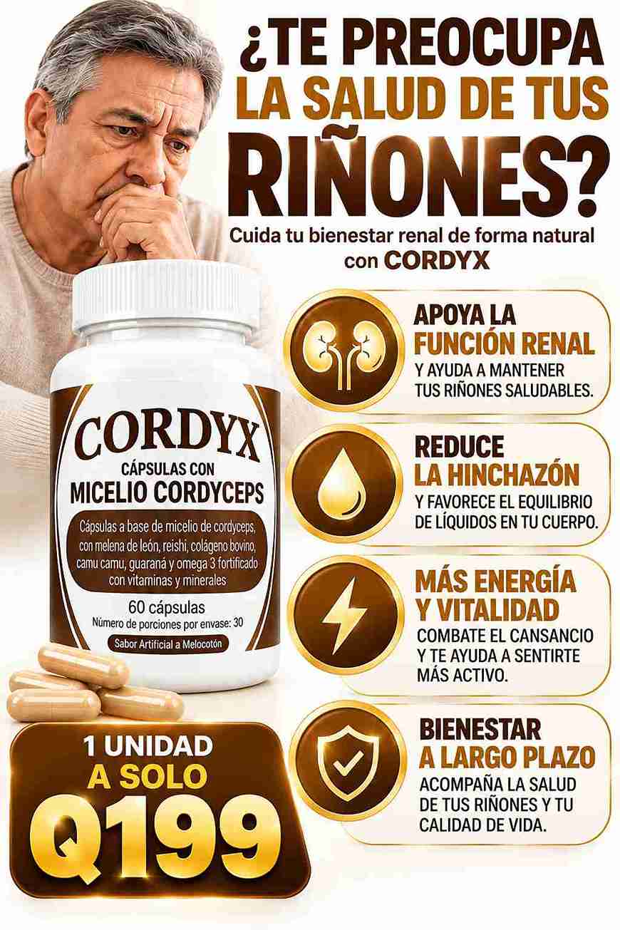 CORDYX – Suplemento Nutricional para Complementar tu Cuidado Renal