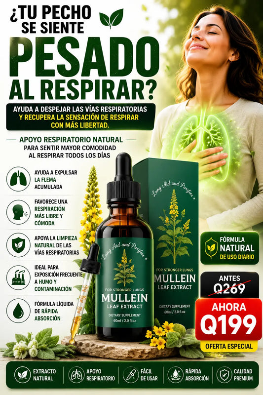 Gotas de gordolobo para tus pulmones