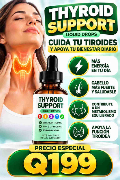 THYROID SUPPORT 💚  Cuida tu tiroides y apoya tu bienestar cada día